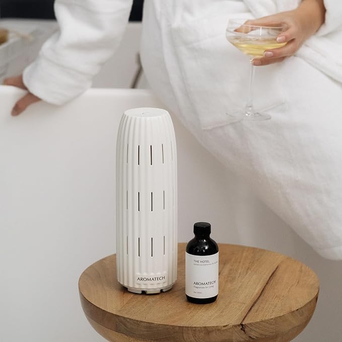 AromaTech The Hotel Aroma Essential Oil Blend: Luxury Hotel Inspired Aromatherapy with Lemon, Lavender, Peach & Pine for Ultrasonic Diffusers & Nebulizers (10 mL, The Hotel)
