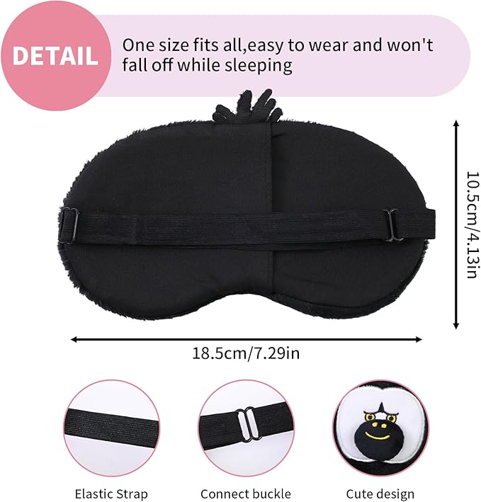 PERFECTSIGHT Cute Sleep Eye Masks (Orang)
