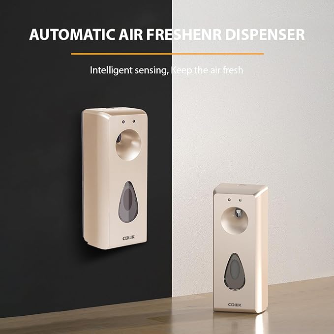 Pilipane 300ml Automatic Air Freshener Spray Dispenser Wall Mount Standing Smart Digital Display Control Aromatherapy Machine for Bathroom Hotel Office Commercial Place Low Noise Fragrance