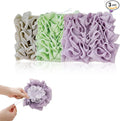 3-Pack Bar Soap Loofah Pouch, 2-in-1 Loofah Washcloth Combo with Soap Pocket, Rich-Lather Shower Sponge for Exfoliating, Home Gym Travel