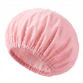 Aquior Shower Caps, Reusable Shower Cap for Women, Waterproof Layer Hair Cap, Large Size for All Hair Lengths,for Girls Spa Home Salon Use (Pink)