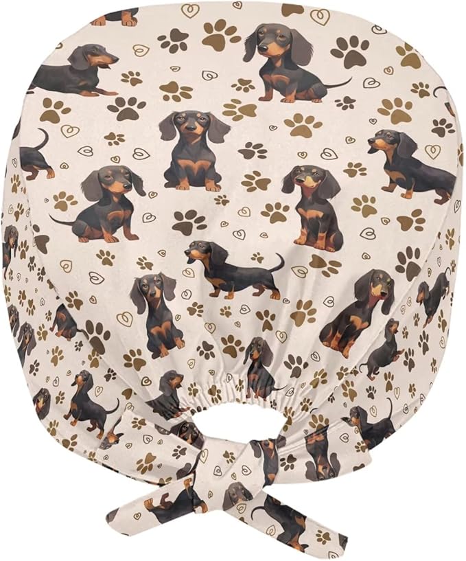 JoyLamoria Novelty Printed Cap with Sweatband Women Men Adjustable Tie Back Hats for Paiting