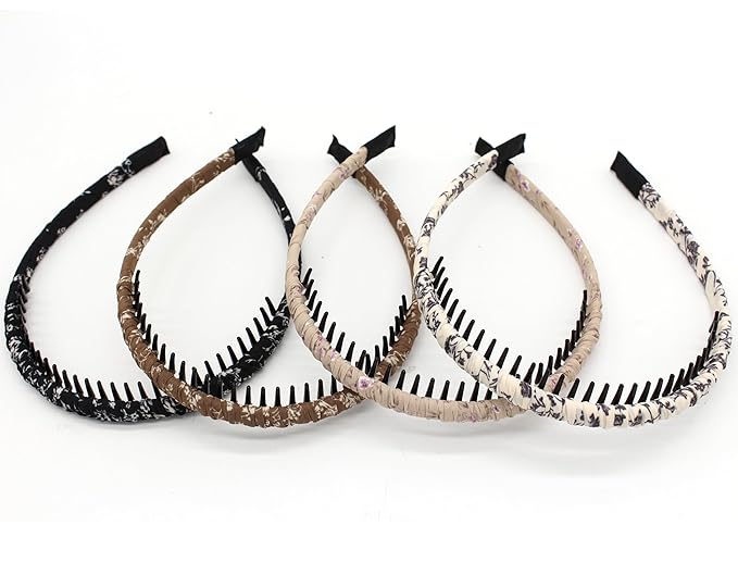 JOBAND headbands for women non slip hair bands for women's hair Zig Zag Headbands(pack of 4)