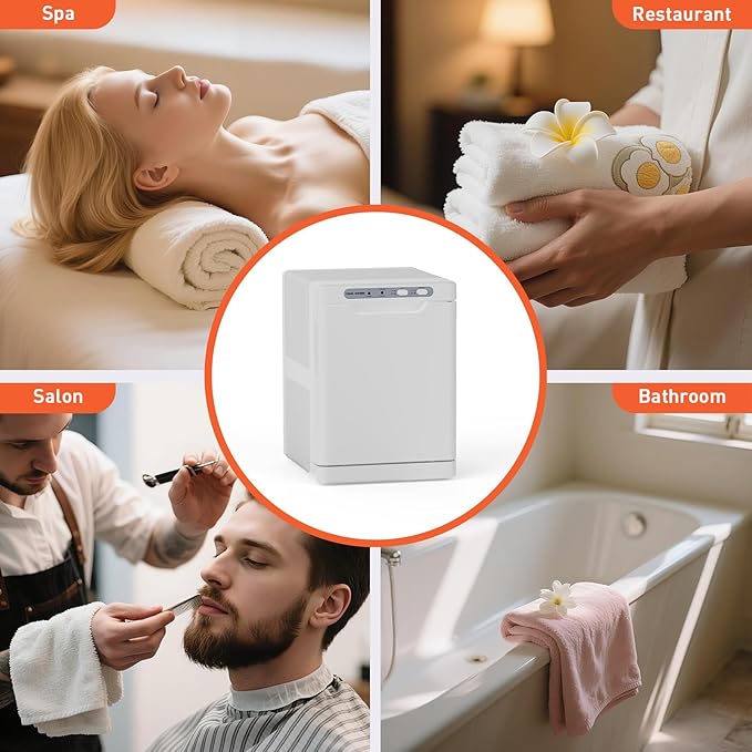 Hot Towel Warmer for Spa,2-in-1 Thermostatic Towel Heater,5L Mini Towel Warmer with Quick and All-Round Heating for Facial SPA,Beauty Salon,Esthetician and Bathroom