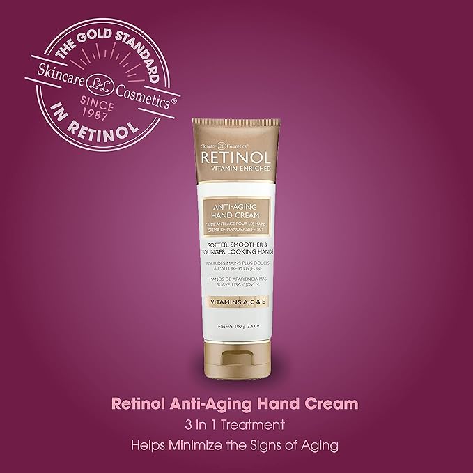 Retinol LIVAURA Hand Cream for Dry Cracked Hands – Intensive Deep Moisturizing Hand Lotion, Deep Hydration & Repair, Fast Absorbing Non-Greasy, Restores Skin Barrier, Soft Smooth Healthy Hands