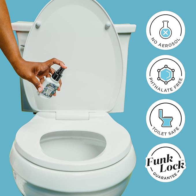Poo-Pourri Before-You-Go Toilet Spray,Fresh Sea Salt,4 Fl Oz,Up to 200 Uses,Bathroom Odor Deodorizer,Plant-Based with Essential Oils,for Home or Work,Sea Salt,Bergamot & Eucalyptus Scent,(Pack of 2)