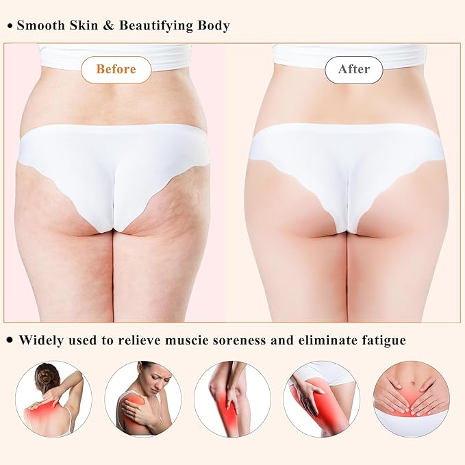 Xokocli 7-in-1 Wood Therapy Massage Tools Lymphatic Drainage Massager for Muscle Pain Relief | Maderoterapia Kit Body Sculpting Tools for Anti-Cellulite, Body Shaping