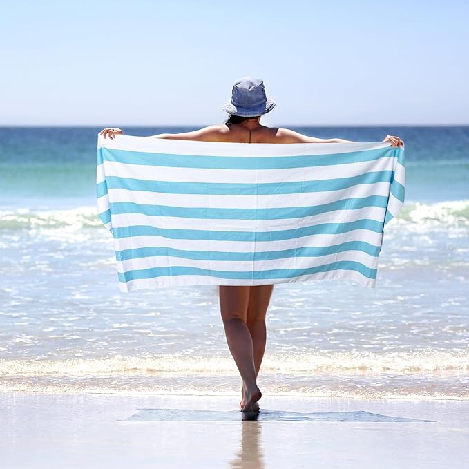 PY SUPER MODE 2 Pack Beach Towel - 75 x 35 inches Quick Dry Microfiber Beach Towels Oversized, Lightweight Soft and Absorbent Bath Towel Suitable for Swimming Pool Camping for Kids & Adults
