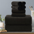 8-Piece Dark Coffee Bath Towels Set,2 Oversized Large Bath Towels Sheet,2 Hand Towels and 4 Washcloths - 600 GSM Soft Luxury Towel Set,Highly Absorbent Quick Dry Towel for Bathroom,Hotel and Spa
