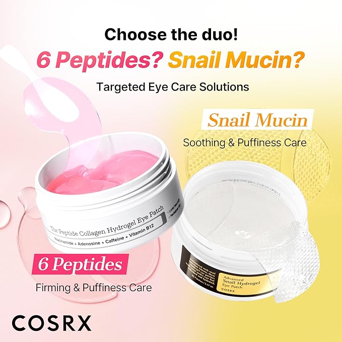COSRX Snail Mucin Peptide Under Eye Cream, 0.84 fl oz, 73.7% Snail Mucin and Niacinamide, Eye Care, Eye Cream Anti Aging, Dark Circles, Korean Skin Care, Mothers Day Gifts for Mom