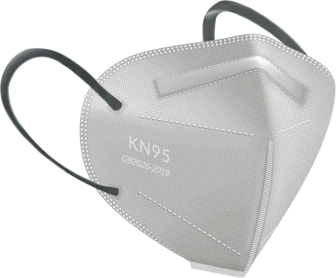 HUHETA KN95 Mask, 5 Ply Protective Dispoasable Masks Filter Efficiency≥95%