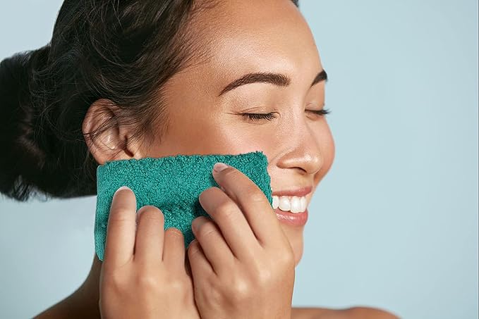ZUPERIA Zigzag Multicolor Wash Cloths -8 Pack -12" x 12"- Highly Absorbent Soft Washcloths for Face, Gym Towels, Hotel Spa Quality, Reusable & Multipurpose Wash Cloth Towels