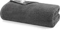 SEMAXE Grey Bath Towel, 100% Cotton Bath Towel with Hanging Loop, 55 x 27 Inch, Soft Absorbent & Quick Dry, for Bathroom & Travel
