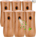 Automatic Air Freshener Spray Dispenser (6-Pack), Free Standing or Wall Mounted Adjustable Aromatherapy Machines for Home, Indoor, Bathrooms, Offices, Hotels and Commercial Places (Wood, 001)