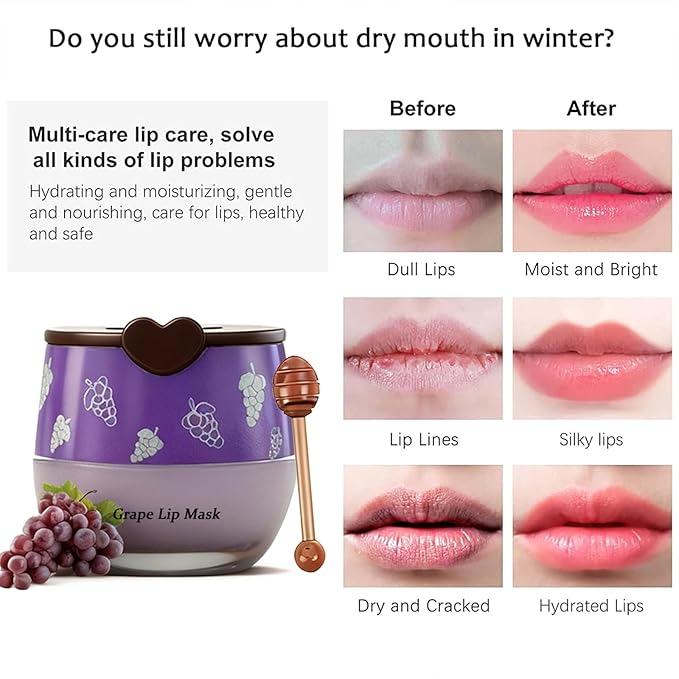 8 PCS Bee Lip Balm Honey Pot, Fruit Moisturizing Propolis Lip Mask, Lip Mask Overnight Propolis Moisturizing Lip Balm Hydrating Prevention Dry and Crack Lip Scrubs Exfoliator Lip Wrinkle Care Products