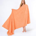 American Soft Linen 100% Cotton 600 GSM Turkish 40x80 Oversized Bath Towel Sheet, Extra Large Adult Towels for Bathroom, Malibu Peach Bath Sheet