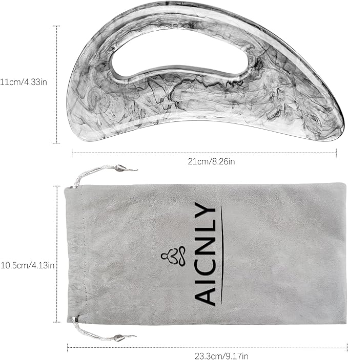 AICNLY Large Gua Sha Massage Tool, Lymphatic Drainage Massager, Muscle Scraping Massage Tools, Body Sculpting Anti Cellulite Tools for Man and Women