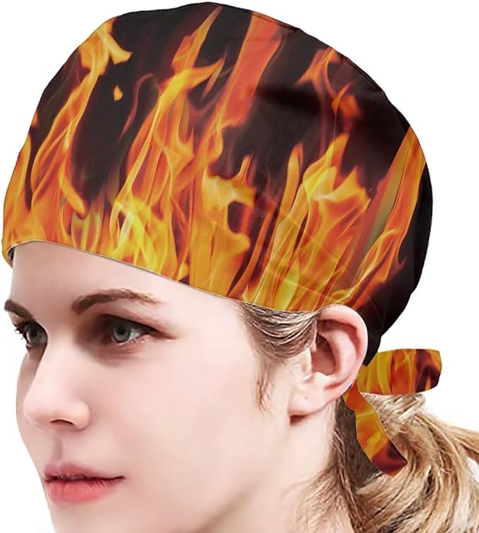JoyLamoria Novelty Printed Cap with Sweatband Women Men Adjustable Tie Back Hats for Paiting