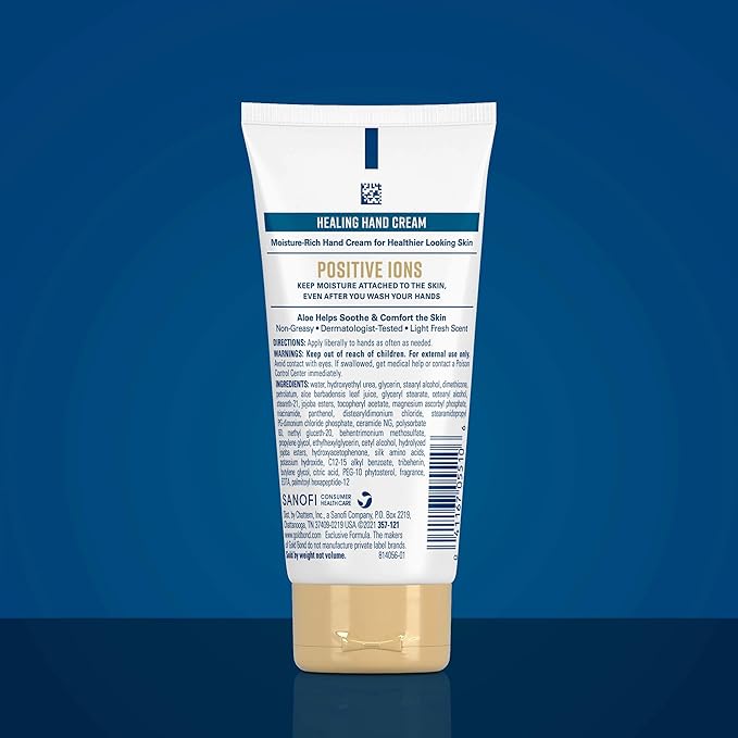 Gold Bond Healing Hand Cream with Aloe, Rich Moisturizer for Dry to Extra Dry Skin, Hydration that Lasts Through Handwashing, Non-Greasy, Dermatologist Tested, Light Scent, 3 Oz On-The-Go Tube