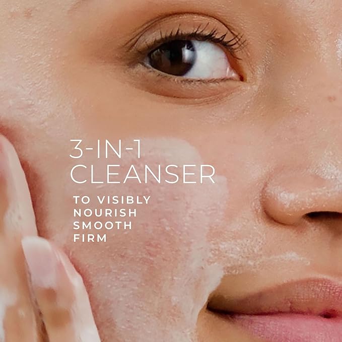 RoC Retinol Correxion Deep Wrinkle Serum Facial Cleanser with Niacinamide for Anti-Aging & Fine Lines, Makeup Remover, Ophthalmologist Tested Skin Care, 6 oz