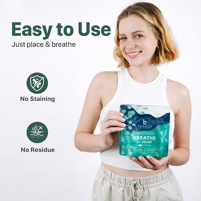 Shower Steamers Aromatherapy - USA Made with Natural Ingredients & Eucalyptus Essential Oil, Mothers Day Gifts for Mom, Large Shower Bombs, Relaxation Spa Gifts for Women & Men, Unique Self Care Gifts