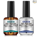 Morovan Gel Nail Primer and Dehydrator: Professional Prep for Gel Polish | Hema-Free Prep Dehydrate for Anti-Lifting | Acid-Free Bond Primer for 28+ Days Long Lasting Adhesion | 15ml Nail Supplies Kit