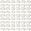 Tigeen 52 Pieces Spa Headband for Washing Face Bulk Soft Coral Fleece Skincare Headband, Bow Makeup Cosmetic Hairband Fluffy Shower Spa Essentials for Girls Women Slumber Supplies(White,Solid Series)