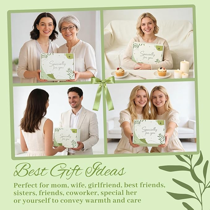 Gift Baskets for Women, Birthday Gifts for Women, Get Well Relaxing Spa Care Package, Best Friend Sympathy Inspirational Thinking of You Gift Set for Her Mom Wife Girlfriend Sister