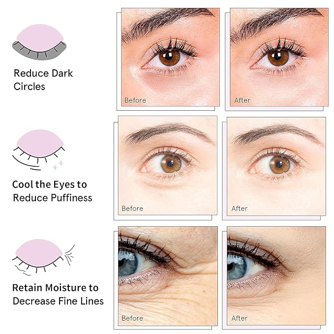 AVJONE 24K Gold Under Eye Patches (30 Pairs), Collagen Eye Masks for Dark Circles and Puffiness, Eye Patches for Women Puffy Eyes, Revitalizes and Refreshes Your Skin