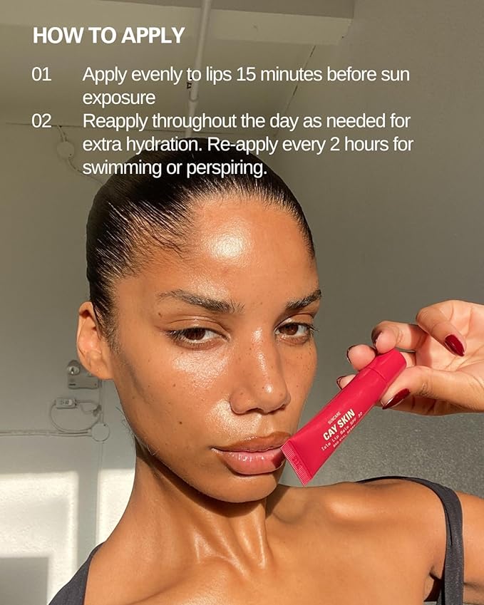 Cay Skin Isle Lip Balm SPF 30 – High Shine, Hydrating + Sheer Lip Gloss in Vanilla Brown Sugar Flavor – Formulated with Natural Ingredients for All Skin Tones – 3-Pack, Rose, Clear, Nude, 1.05 oz