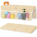 Bath Kneeler and Elbow Rest Pad Set - Comfortable 1.5” Thick Baby Bath Kneeler Pads with Toys Organizer, Non-Slip Knee Arm Support Bathtub Mat, Quick-Drying Kneeling Pad for Baby Bath Time