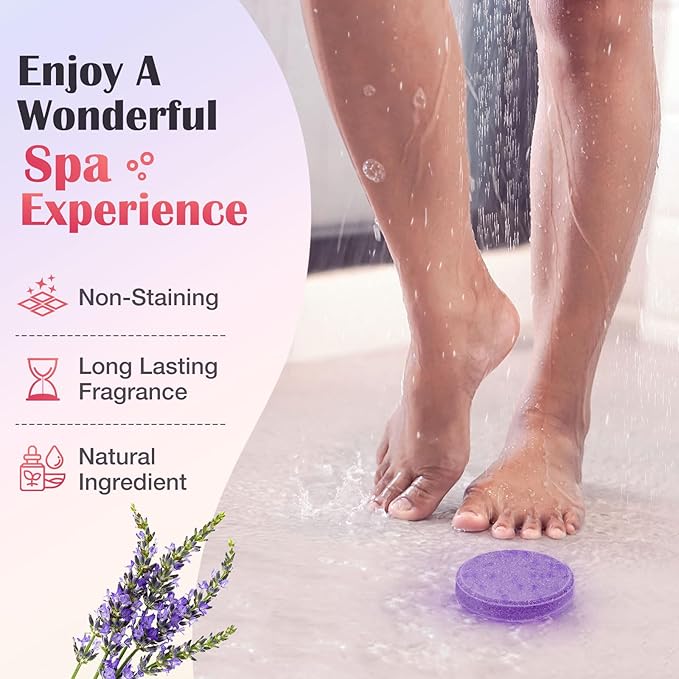 Qivatex Shower Steamers Aromatherapy, Mothers Day Gifts for Mom, Birthday Gifts for Women Teen Girls Wife Mom, Natural Essential Oil SPA Self Care Relaxation Shower Bombs (8 Pack)