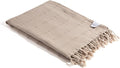 InfuseZen Stonewashed Turkish Bath & Beach Towel –100% Organic Turkish Cotton - Soft, Lightweight, Absorbent - Quick Dry, Sand Free - Swim, Pool, Shower, Travel - Peshtemal, Hammam Spa Towel - Beige