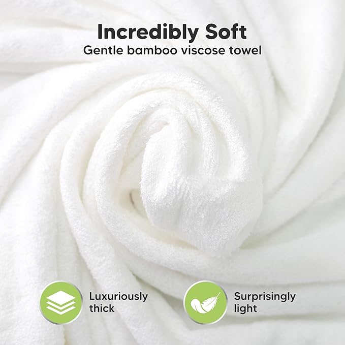 KeaBabies Hooded Baby Towel for Newborn - Viscose Derived from Bamboo Large Baby Bath Towels with Hood for Boys, Girls, Toddler, Extra Absorbent & Soft Newborn Bath Essentials(Duck, Regular)