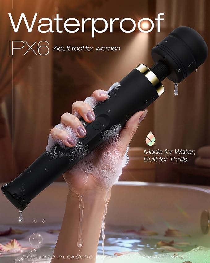 Toendi Premium Massager Tools for Beginners AI-Sync App Control Body Massager with 8 Speeds & 5 Modes, 360° Head Massager Waterproof Massager, Massage Wand for Women, Men, Couple