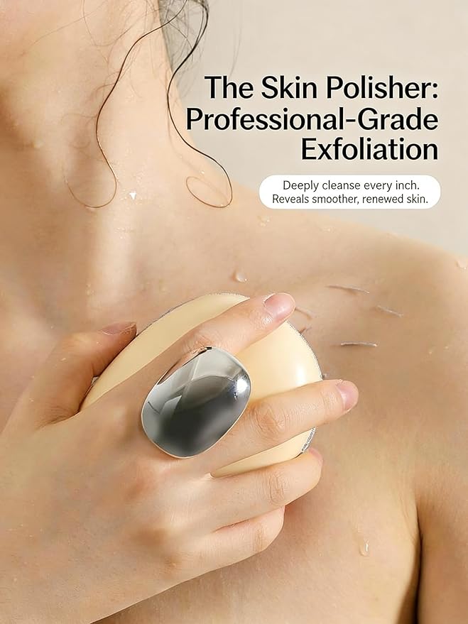 New Deep Exfoliating Body Scrubber, Upgraded Traditional Exfoliating Body Scrubber & Glove, Deep Exfoliating Bath Sponge for Women and Man, Body Brush, Exfoliator & Dead Skin Remover