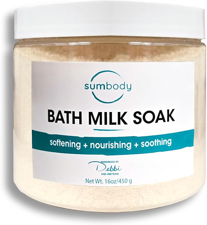 Sumbody Milk Bath Soak for Women & Men Coconut, Goat, Soy, Buttermilk & More Plus Sea Salt, Relaxing Soothing Softening Vanilla Citrus Aromatherapy