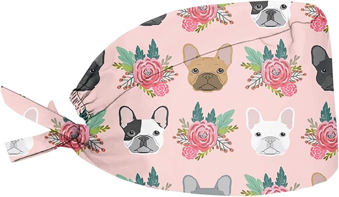 JoyLamoria Novelty Printed Cap with Sweatband Women Men Adjustable Tie Back Hats for Paiting