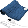 24"X20" Electric Heating pad with 6 Heat Settings, Auto Shut Off, Dry Electric Heating for Back Neck Knee Arms Legs Shoulder Heat Pads for Christmas Birthday Father's Day Mother's Day (Dark Blue)