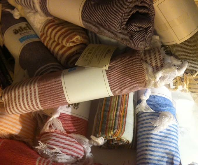 Simten's Organic Cotton Multi Purpose USE PESTEMAL: Beach, Pool, Spa, Sauna, Yoga, Gym, Blanket, Pareo, Towel Even as Table Cloth (Color Vary)