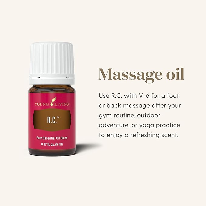 Young Living R.C. Essential Oil Blend – 100% Pure, Fresh Aroma for Diffuser & Topical Use, 5ml