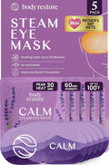 Body Restore Heated Eye Mask for Dry Eyes 5 Pack – Mothers Day Gifts for Mom, Self Heating Warm Compress, Birthday Gifts for Women, Relaxation – Lavender
