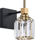SOLFART Crystal 1 Light Bathroom Vanity Light Over Mirror Wall Sconce Fixture 4.3 Inch 1T