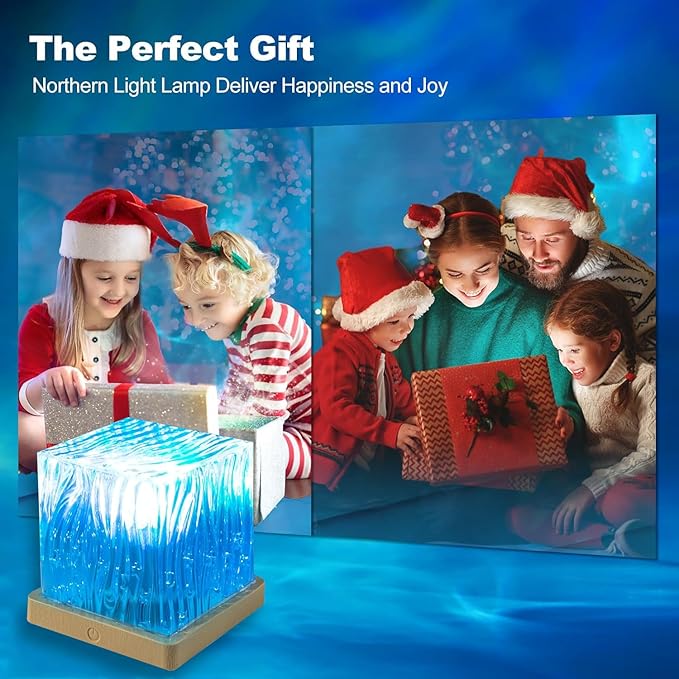 Northern Lights Projector, 16 Colors Rechargeable Aurora Light Projector & Mood Lighting Galaxy Lamp, App Remote Night Light for Bedroom, Gift for Teenage Girls Room Decor(Plug-in)
