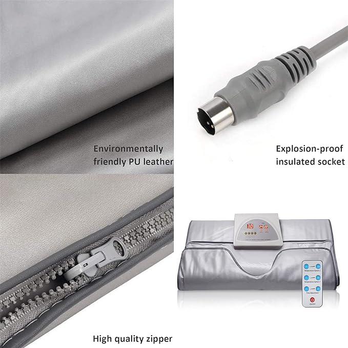 Infrared Sauna Blanket,Lightweight Portable Personal Steam Sauna Spa for Home Spa Detox, Relaxation