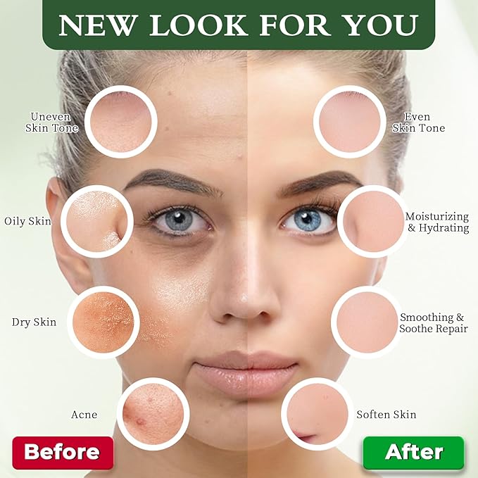 Pjordo Powder Jelly Mask for Facials Professional, Peel Off Facial Mask for Hydrating & Moisturizing, Hydrojelly Mask for Women Men Skin Care, Home DIY Spa Use for All Skin with Tea Tree