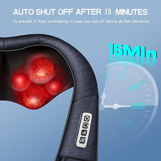 Mo Cuishle Mothers Day Gifts for Mom Wife Women, Shiatsu Back Shoulder and Neck Massager with Heat, Electric Deep Tissue 4D Kneading Massage, Best Gifts for Men Dad Husband, Fathers Day, Christmas
