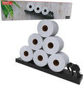Artori Floating Toilet Paper Shelf Storage - Bathroom Wall Decorations, Tilted Wall Toilet Paper Holder, Mounted Toilet Decor Organizer for Tissue Rolls, Wipes, Towels, & More - Elephant