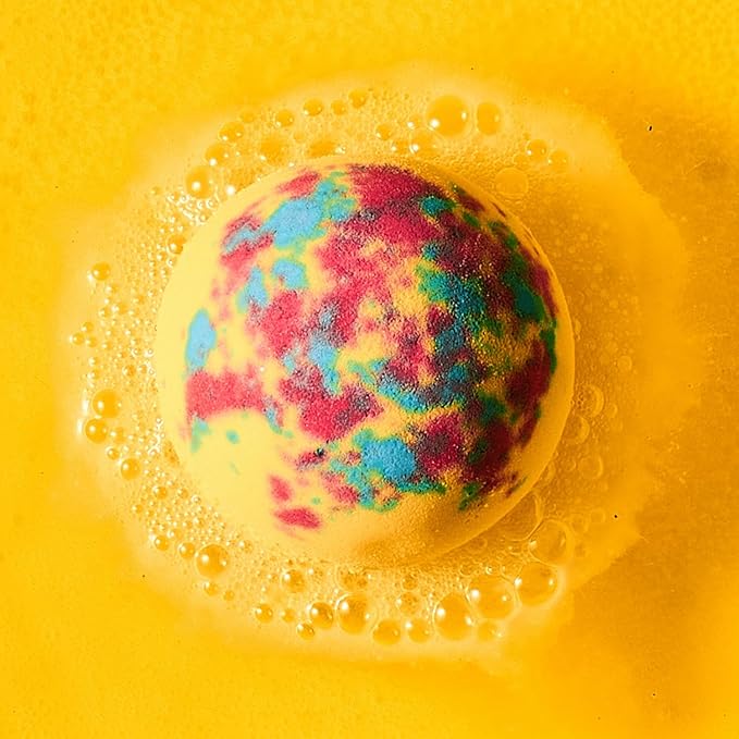 Da Bomb Bath Tie Dye Yellow Bath Bomb, 7oz, Passion Fruit