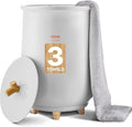 VEVOR Towel Warmer Bucket, 20L Large Towel Warmer for Bathroom, Auto Shut Off Towel Heater Fits up to Two 40"x70" Oversized Towels, Bathrobes, Blankets, 4-Level Timer Towel Warmer Ideal for Spa, Gray